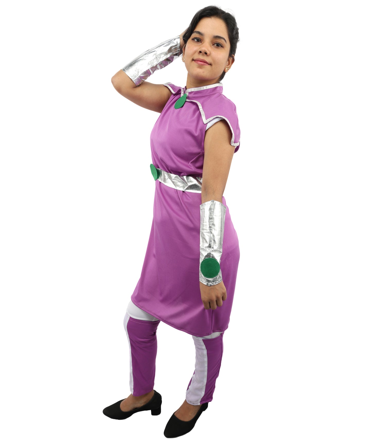 Girl's Superhero Deluxe Starfire Costume - Vibrant and Detailed, Perfect for Cosplay and Themed Events
