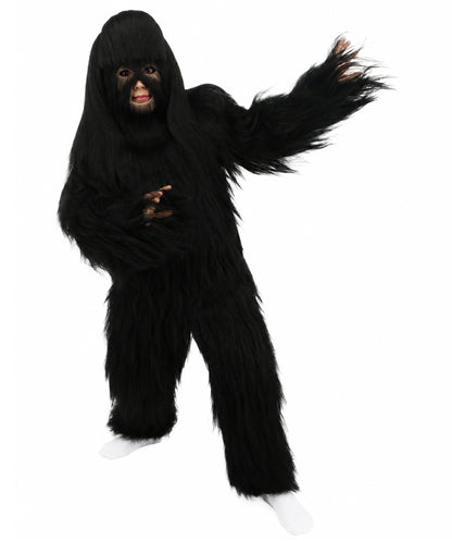 HPO Teen Extreme Hairy Person Costume Bundle & Mask Set - Full-Body Hair Suit Extra-Long Costume Wig for Halloween, Cosplay & Parties - Multiple Color Options