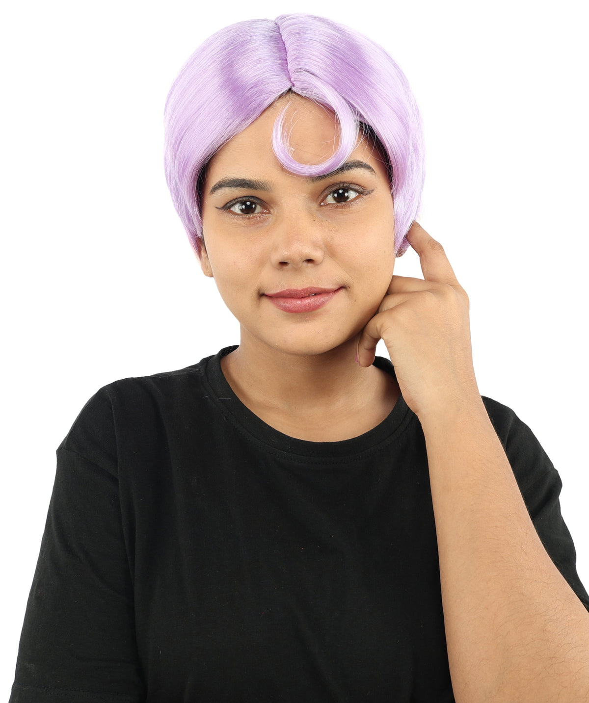 HPO Adult Women’s 10-Inch Short Wig | Multiple Color Options | Celebrity Hairpiece for Costume, Cosplay, and Themed Parties | Sleek and Modern Hairpiece for Versatile Looks