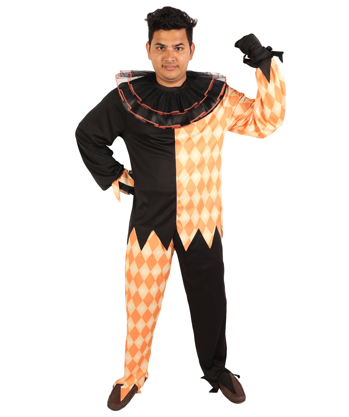 HPO Men's Vampire Count Costume | Flame-Retardant Synthetic Fiber With Capless Cap | Ideal For Theater, Halloween And Cosplay