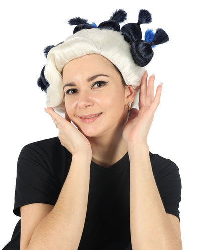 HPO Women's Dramatic Elegant Updo Bun Wig | Multiple color options | Flame-retardant Synthetic Fiber