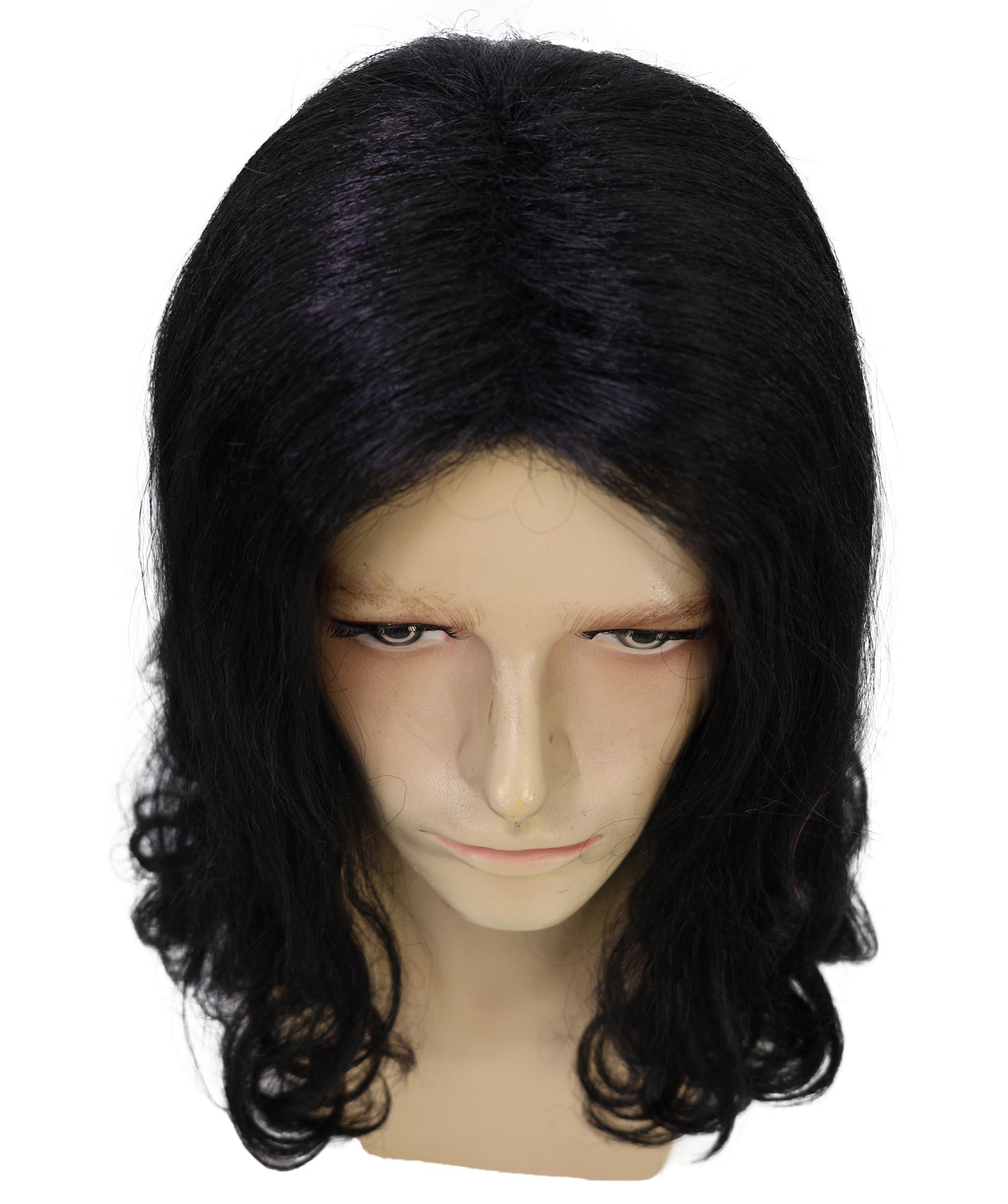 Men's Brown Barebone Medium Wavy Wig | Multicolor Options | Best for Halloween | Flame-retardant Synthetic Fiber
