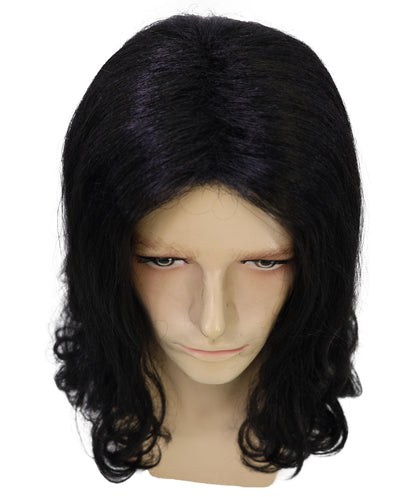 Men's Brown Barebone Medium Wavy Wig | Multicolor Options | Best for Halloween | Flame-retardant Synthetic Fiber