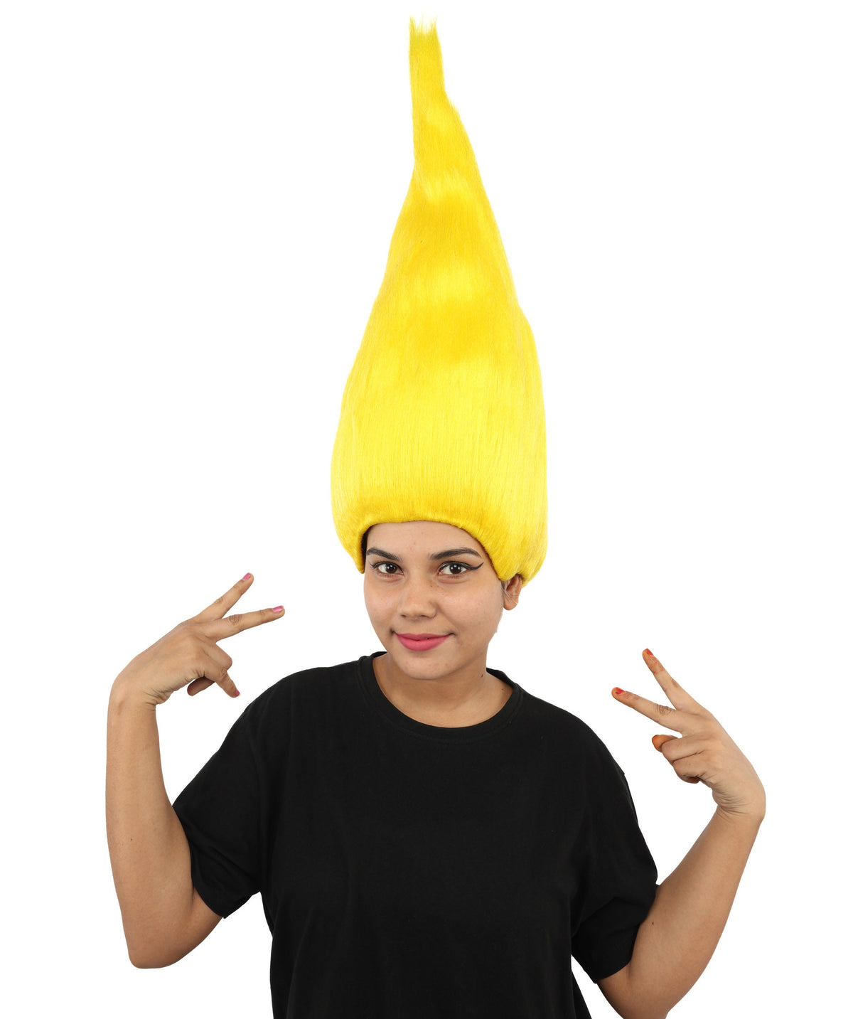 HPO Adult & Teen Women's Tall Cone Wig | Multicolor Options, create of synthetic fiber, extremely tall smooth pointed texture, breathable base | Party, Halloween, theater, drag, performance, costume events