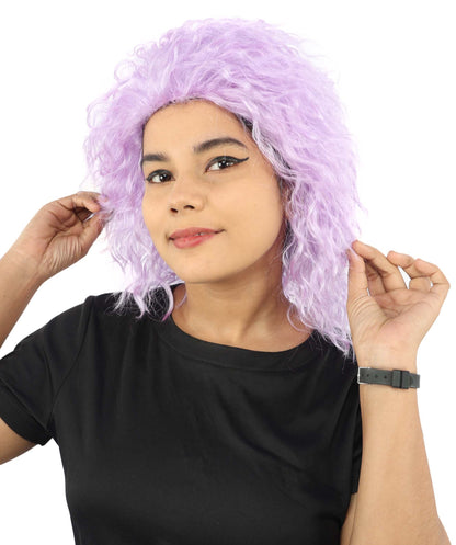 HPO Adult & Teen Women’s 15-Inch Curly Wig | Multiple Color Options | Wavy Voluminous Style | Idal for Costume, Cosplay, and Themed Events