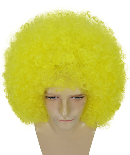 Men’s Big Curly Afro Wig | Bold Hair for Halloween, Themed Parties | Multiple Color Options