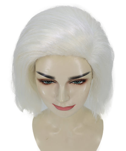 Adult Women's 10" Inch Short Length Halloween Cosplay Ombre Pop Star Fireworks Costume Wig, Synthetic Soft Fiber Hair | Multicolor Options | HPO