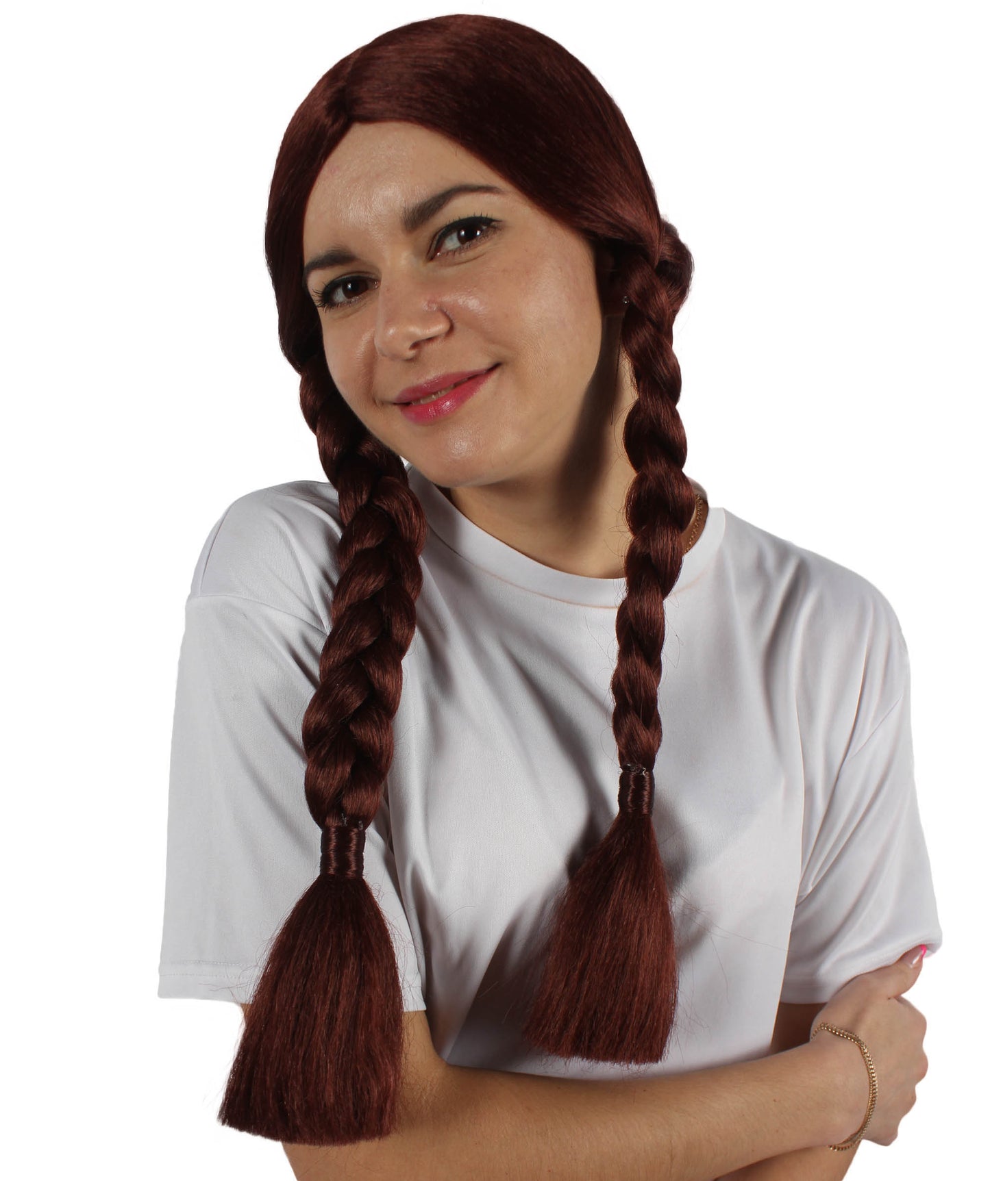 HPO Women's  Braided Gothic Wig | Multiple Color Collections TV Movie Wigs | Premium Breathable Capless Cap