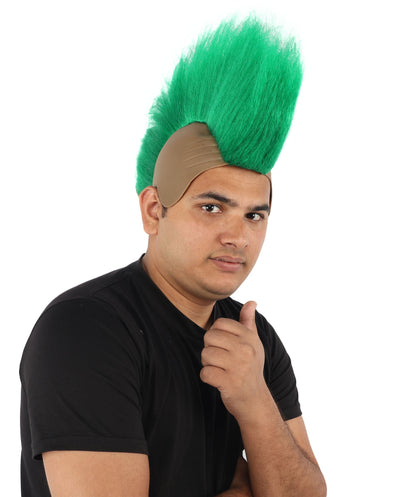 HPO Adult Men’s Spiky Wig | Multicolor Options | Cosplay, and Themed Events | Bold, High-Volume Style for Character Transformation