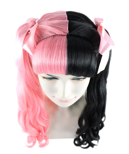 Pink & Black Celebrity Wig