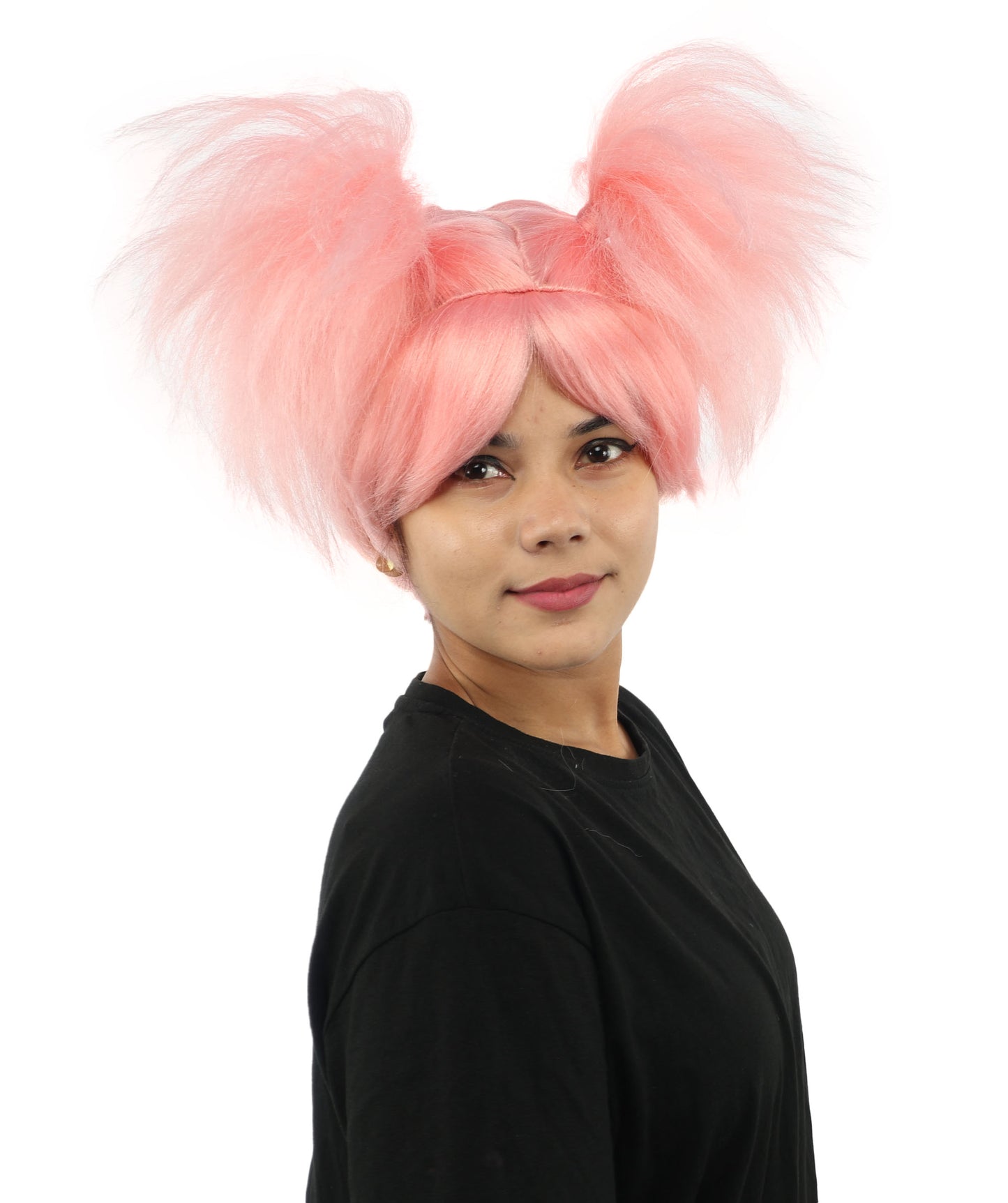 HPO Women’s 15-Inch Orange Spiky Troll Wig | Fun Animated Character | Bright and Bold Look for Halloween, Cosplay, and Themed Party
