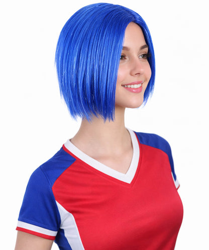 HPO Sad Blue Womens Wig | Party Halloween Wig | Premium Breathable Capless Cap