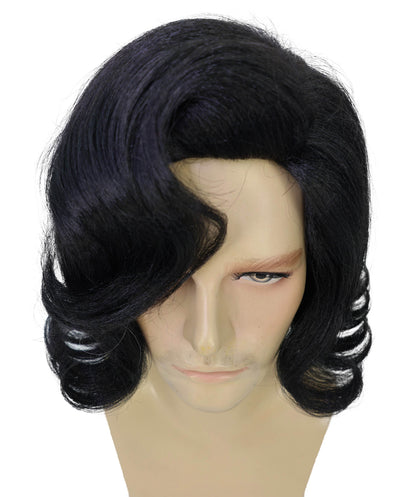 HPO Men's Comedy Movie Character Layered Textured Hair Wig I Flame-retardant Synthetic Fiber