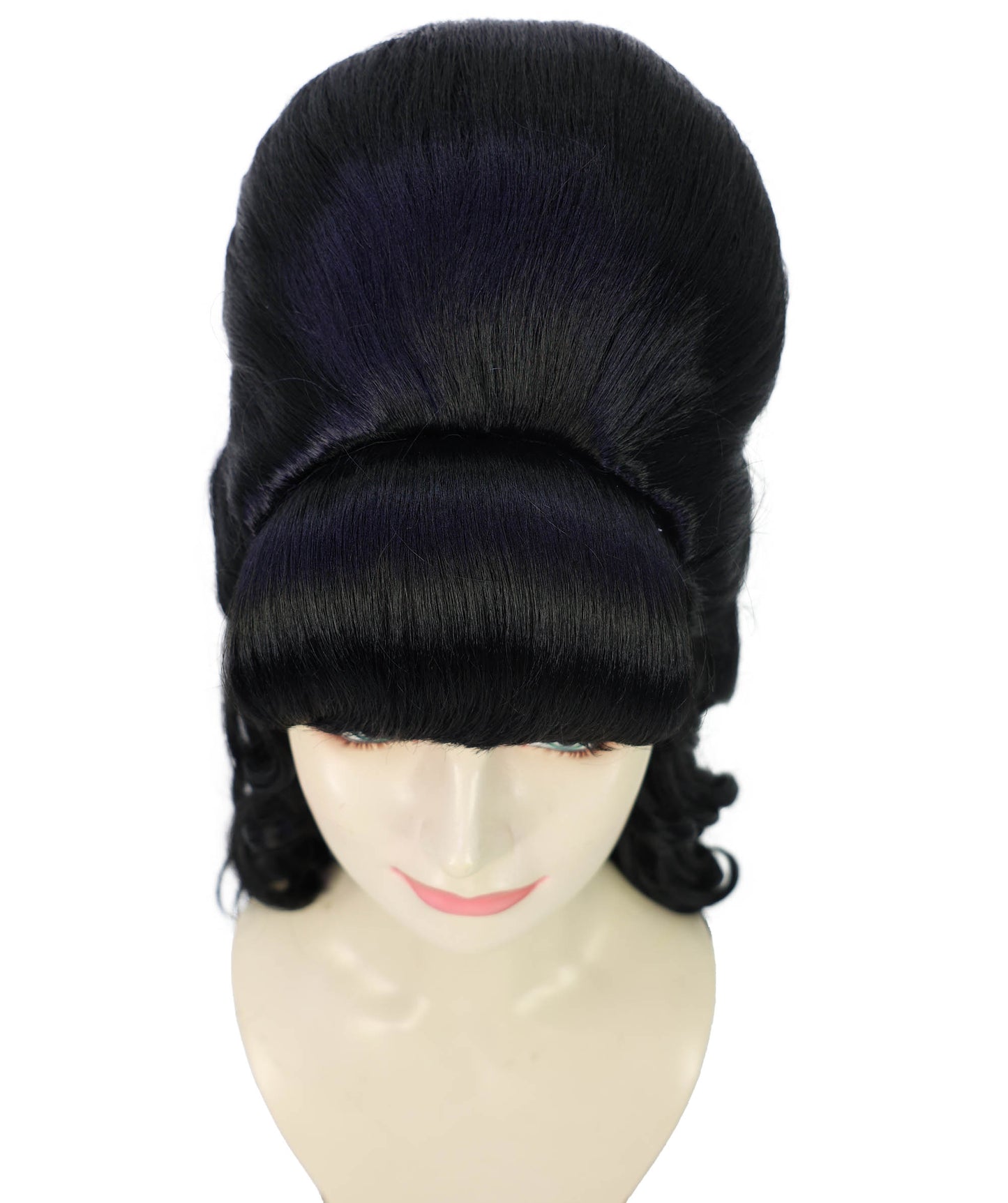 HPO Women's Class 60's Brown Half Updo Wig with Ponytail | Halloween  Wig | Flame-retardant Synthetic Fiber