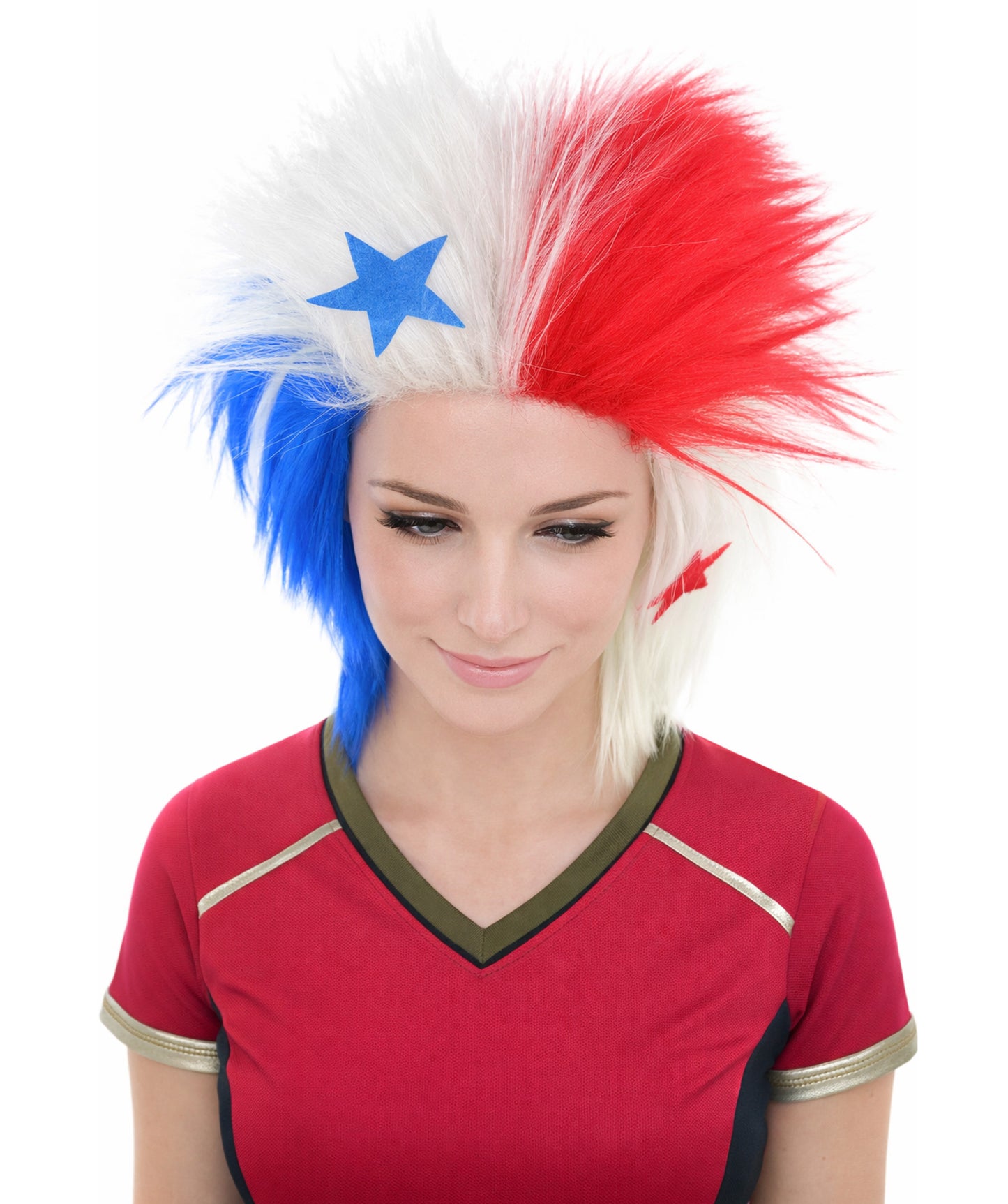 Panama Flag Sports, 80's Mullet Wig | Premium Breathable Capless Cap
