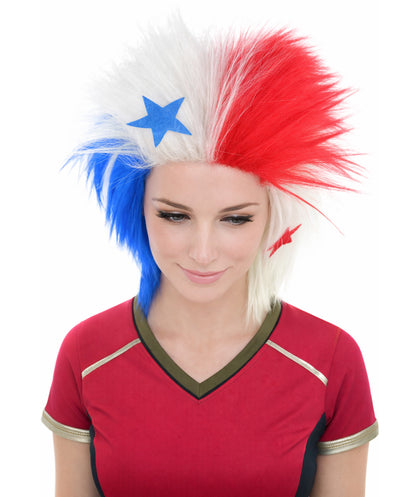 Panama Flag Sports, 80's Mullet Wig | Premium Breathable Capless Cap