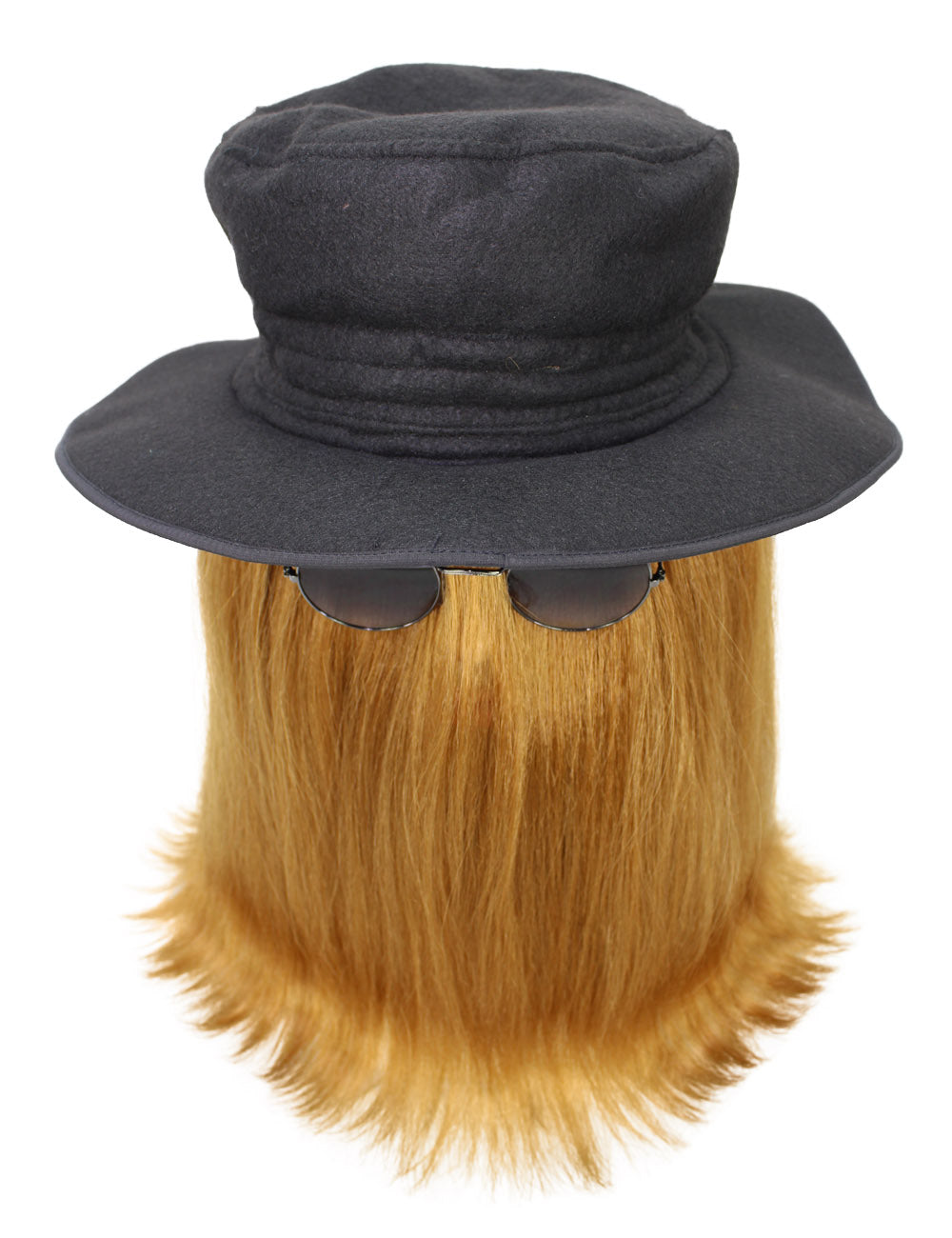 Men's Shoulder Length Straight Creature Wig | Brown Fancy Halloween Wigs | Premium Breathable Capless Cap