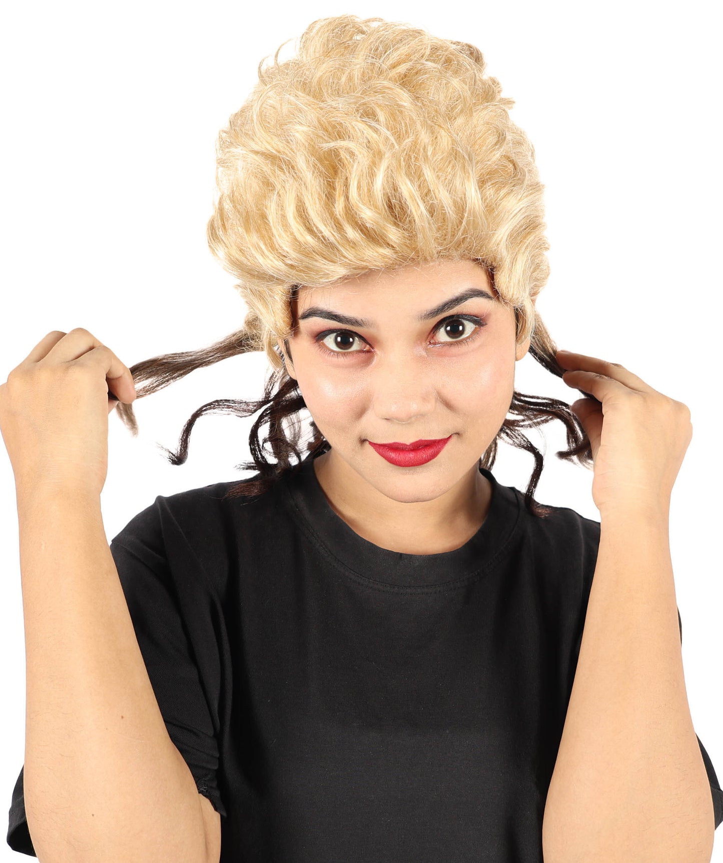 HPO Women’s Short Spiky Mullet Wig | Textured Punk Cut Hairpiece with Sharp Layers | Often Chosen for Creative Styling, Theme Events, Photo Shoots & Stage Appearance