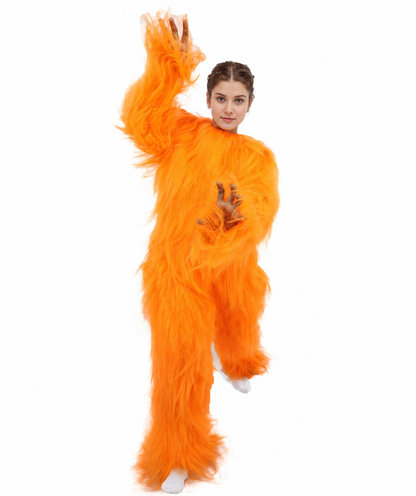 HPO Teen Extreme Hairy Person Costume Bundle & Mask Set - Full-Body Hair Suit Extra-Long Costume Wig for Halloween, Cosplay & Parties - Multiple Color Options