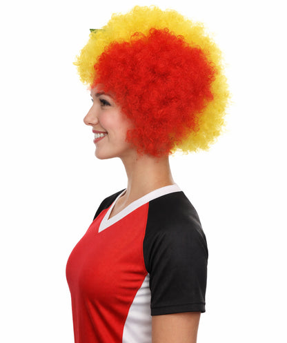Senegal Flag Sport Afro Halloween Wig