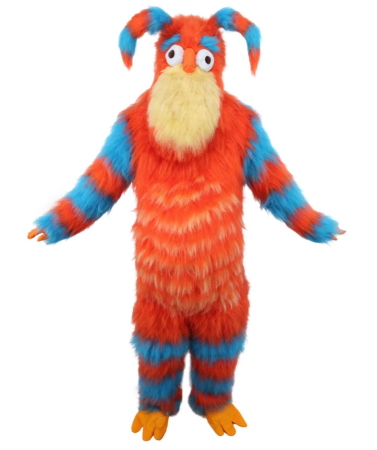 HPO Monster Bundle Costume & Mask Set – 74 Inch Full Body Fur Suit with Head Mask | Ideal for Cosplay & Halloween