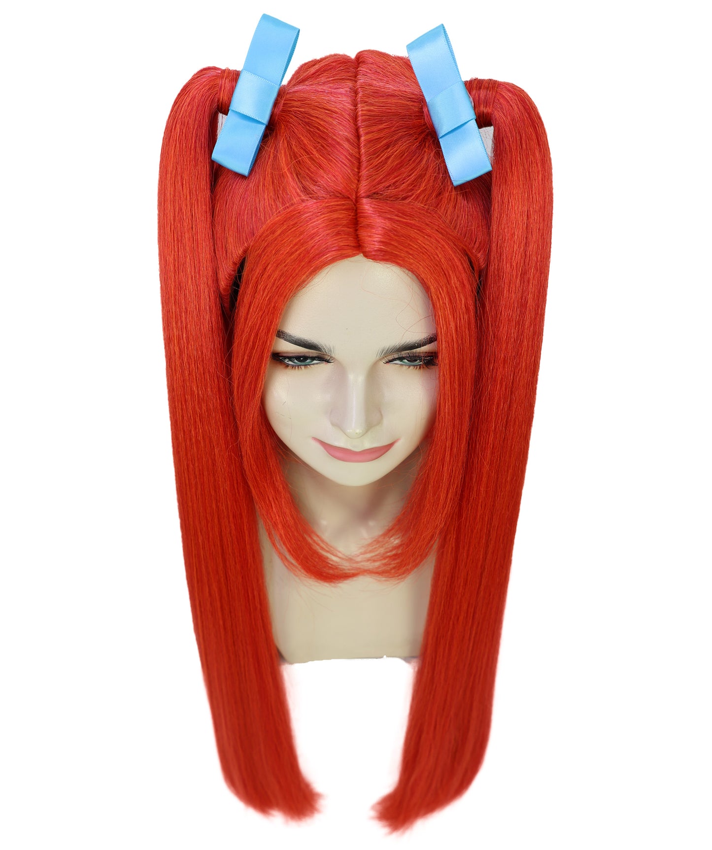 HPO Adult/Teen Women's K-pop Demon Hunters Wig Long Straight Multiple color Wig | Halloween Wig | Futuristic Pop Star Warrior Look