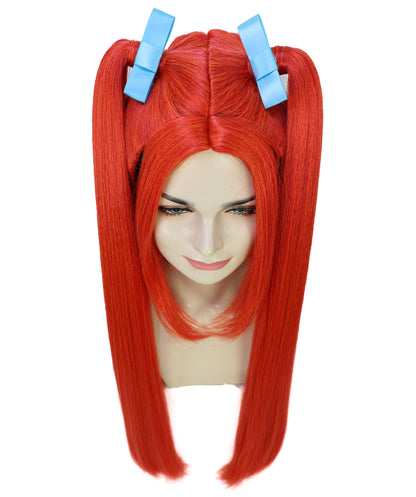 HPO Adult/Teen Women's K-pop Demon Hunters Wig Long Straight Multiple color Wig | Halloween Wig | Futuristic Pop Star Warrior Look