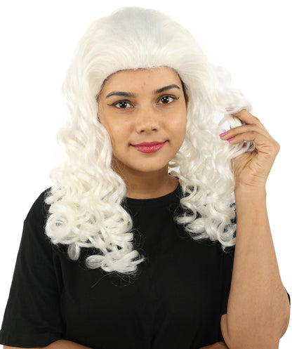 HPO Adult Women’s 16-Inch Medium Wig with Soft Curls | Multiple Color Options | Ideal for Cosplay, and Themed Events | Elegant, Versatile Hairpiece for Various Looks