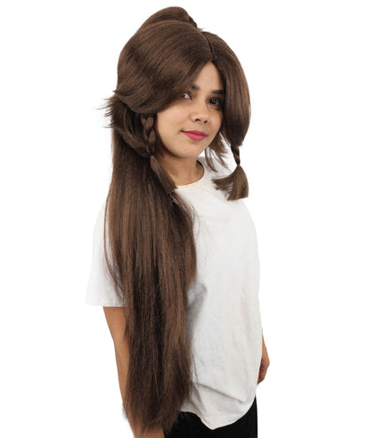 HPO Adult Women's Alien Nature Spirit Hair | Multiple Color Options | Soft Textured Bob with Beaded Braids, Heat Resistant Synthetic Fiber & Breathable Mesh | Halloween, Fantasy Roleplay, Themed Party, Theater & Carnival