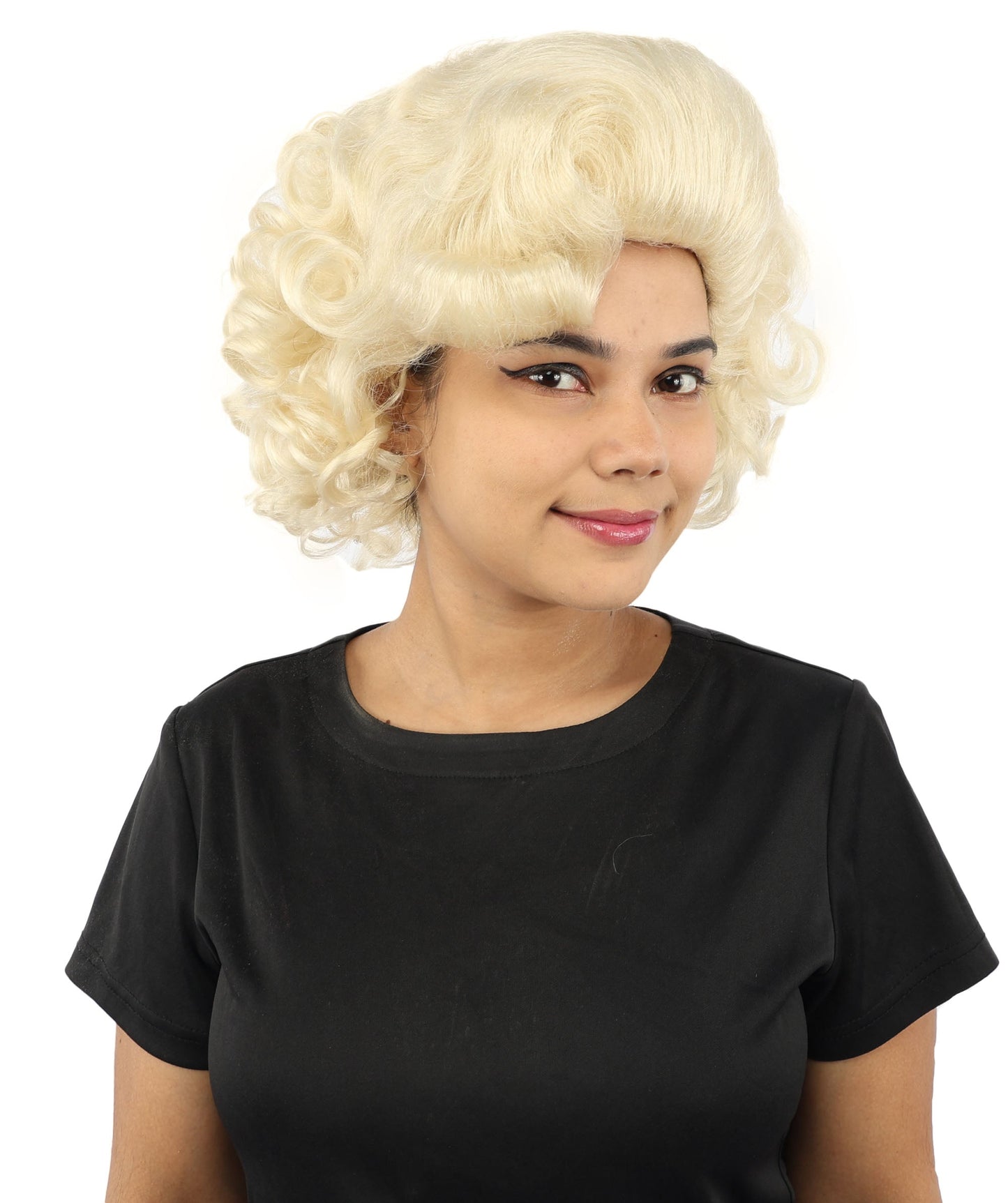 HPO Adult Women's Dame Edna Everage Wigs | Multiple Color Options | Drag Queen-Inspired Colorful Synthetic Hair for Parties, Stage Events | Breathable Capless Design