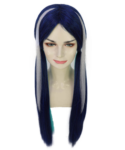 Women’s Long Straight Multiple Color Twin Tail Anime Wig | Game Character Hair | Ideal for Halloween | Breathable Capless Cap