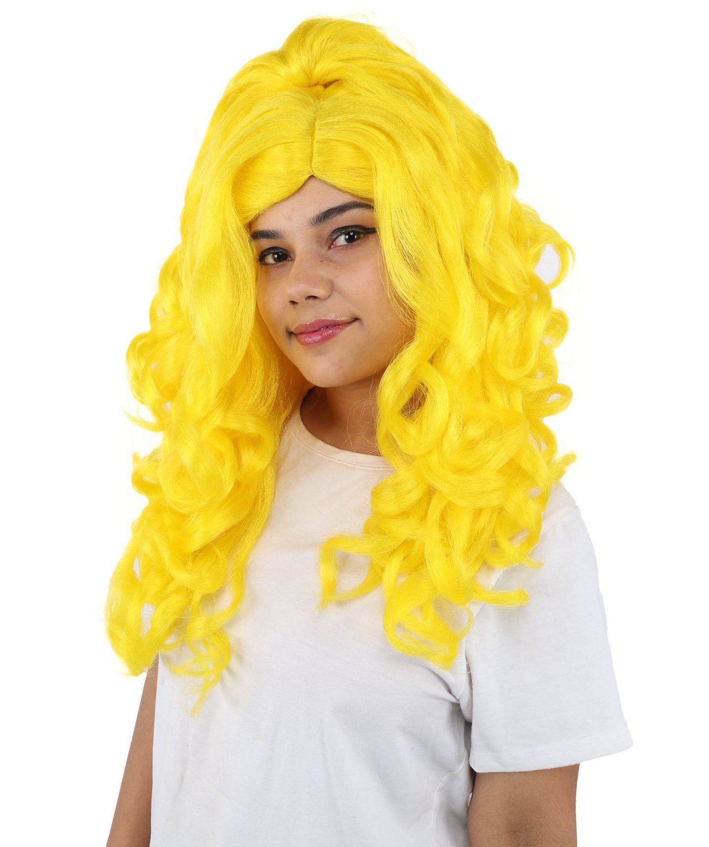 HPO Adult Long 20-Inch Curly Wig | Multiple Color Options | Ideal Cosplay, and Themed Parties | Soft, Natural-Looking, and Easy to Wear