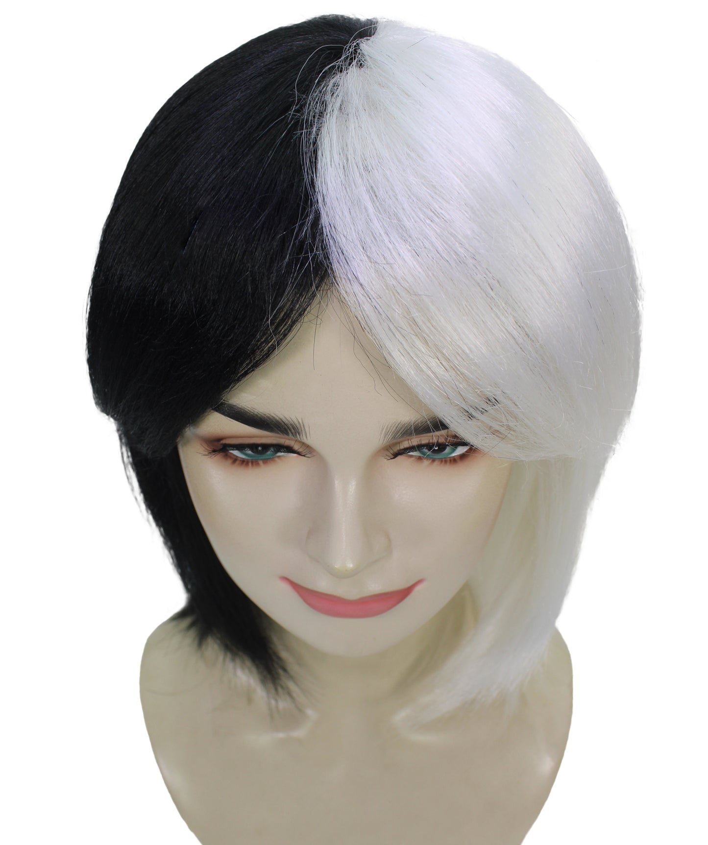 Shoulder Length Bob with Side Bangs Party Wig |  Halloween Wig | Premium Breathable Capless Cap