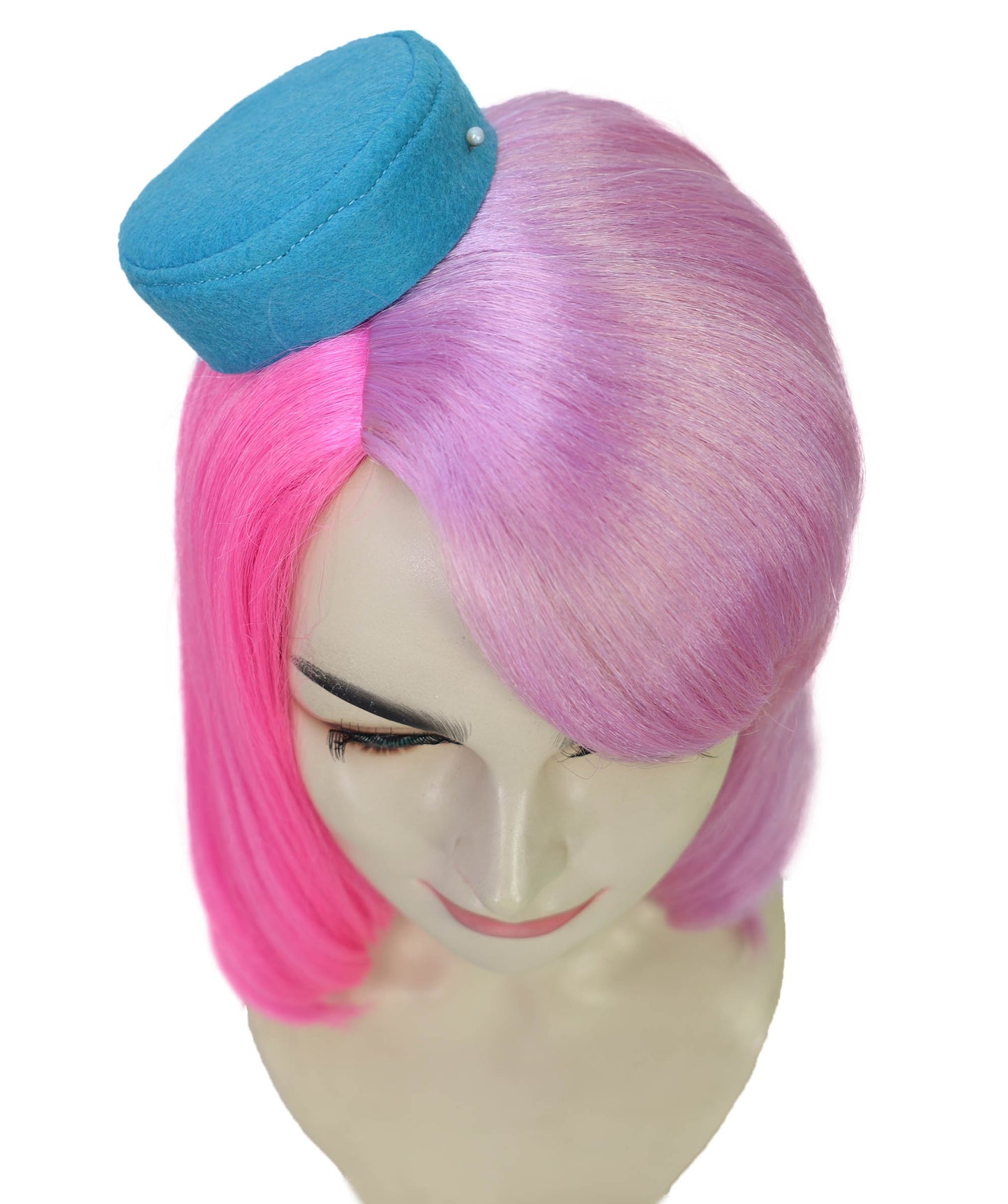 HPO Women's Futuristic Anime-Style Medium Multiple Wig | Sleek Adult Cosplay Hairpiece | Halloween,Roleplay & Themed Events
