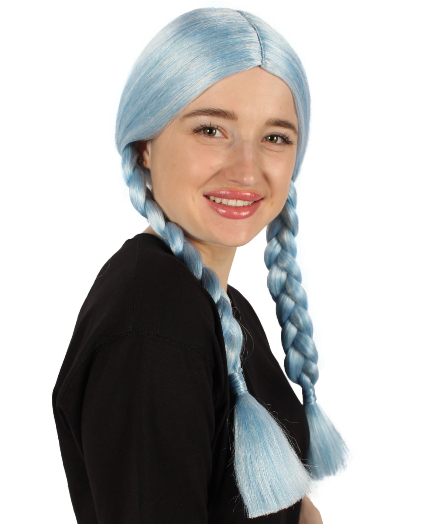 HPO Women's  Braided Gothic Wig | Multiple Color Collections TV Movie Wigs | Premium Breathable Capless Cap