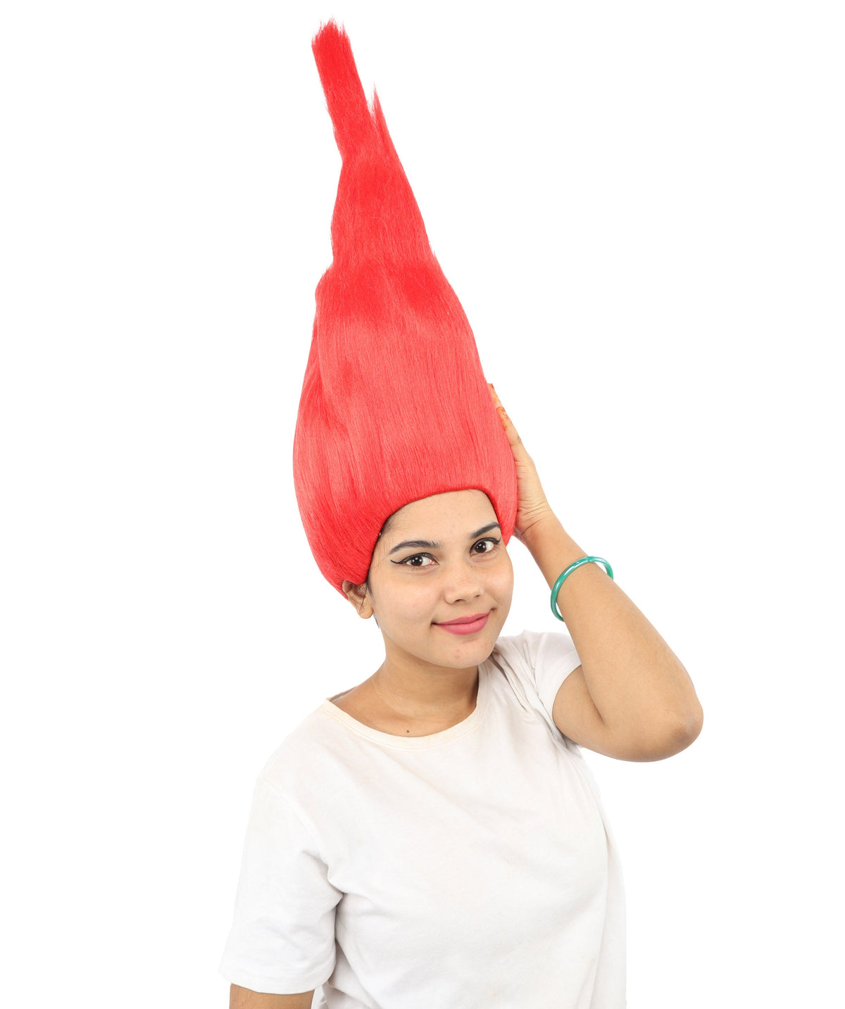HPO Adult & Teen Women's Tall Cone Wig | Multicolor Options, create of synthetic fiber, extremely tall smooth pointed texture, breathable base | Party, Halloween, theater, drag, performance, costume events