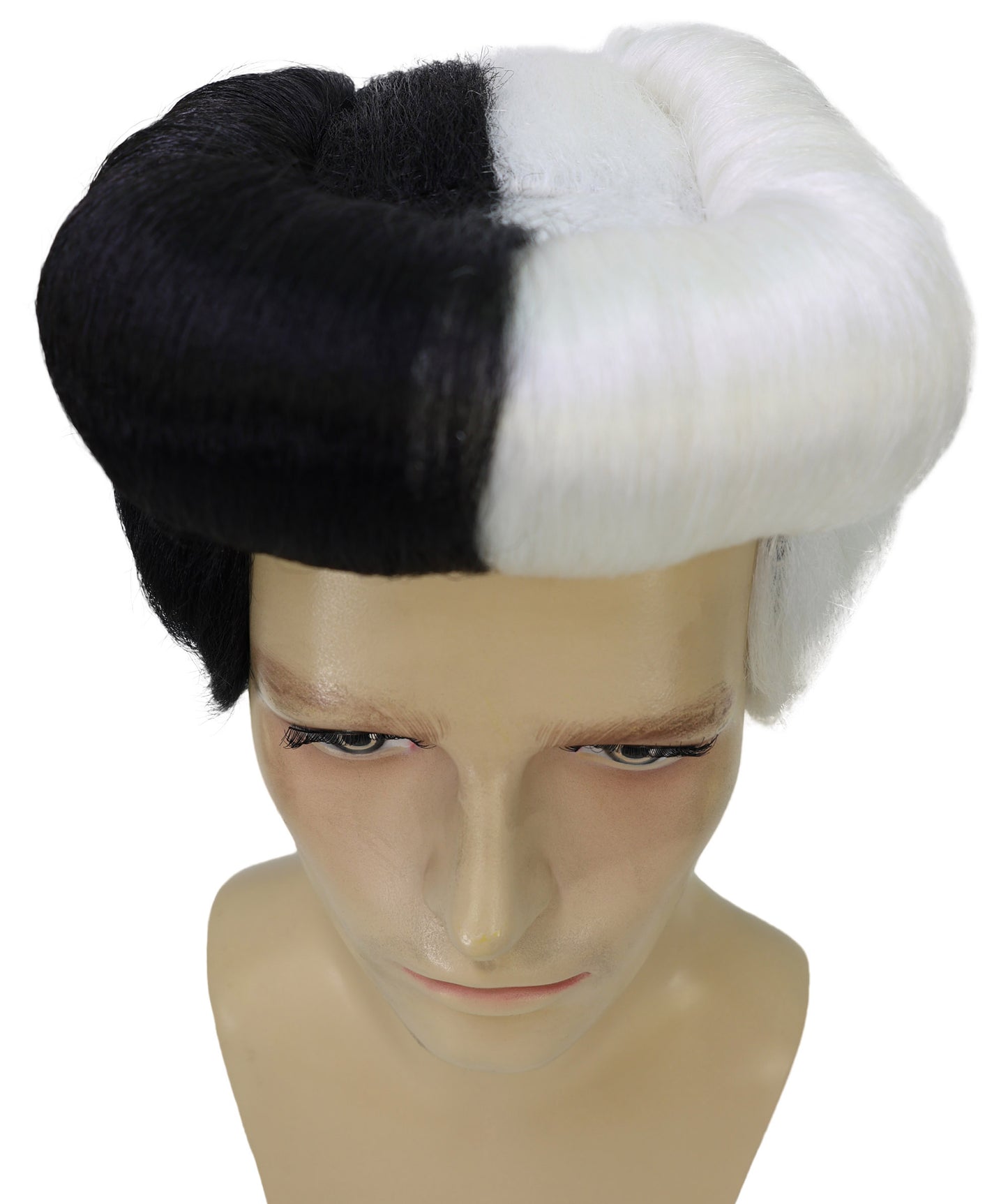 HPO  Men's Manga Anime Pompadour Wig | Perfect for Halloween | Flame-retardant Synthetic Fiber