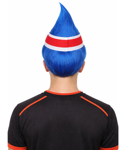 Iceland Flag Sport Troll Wig | Premium Breathable Capless Cap