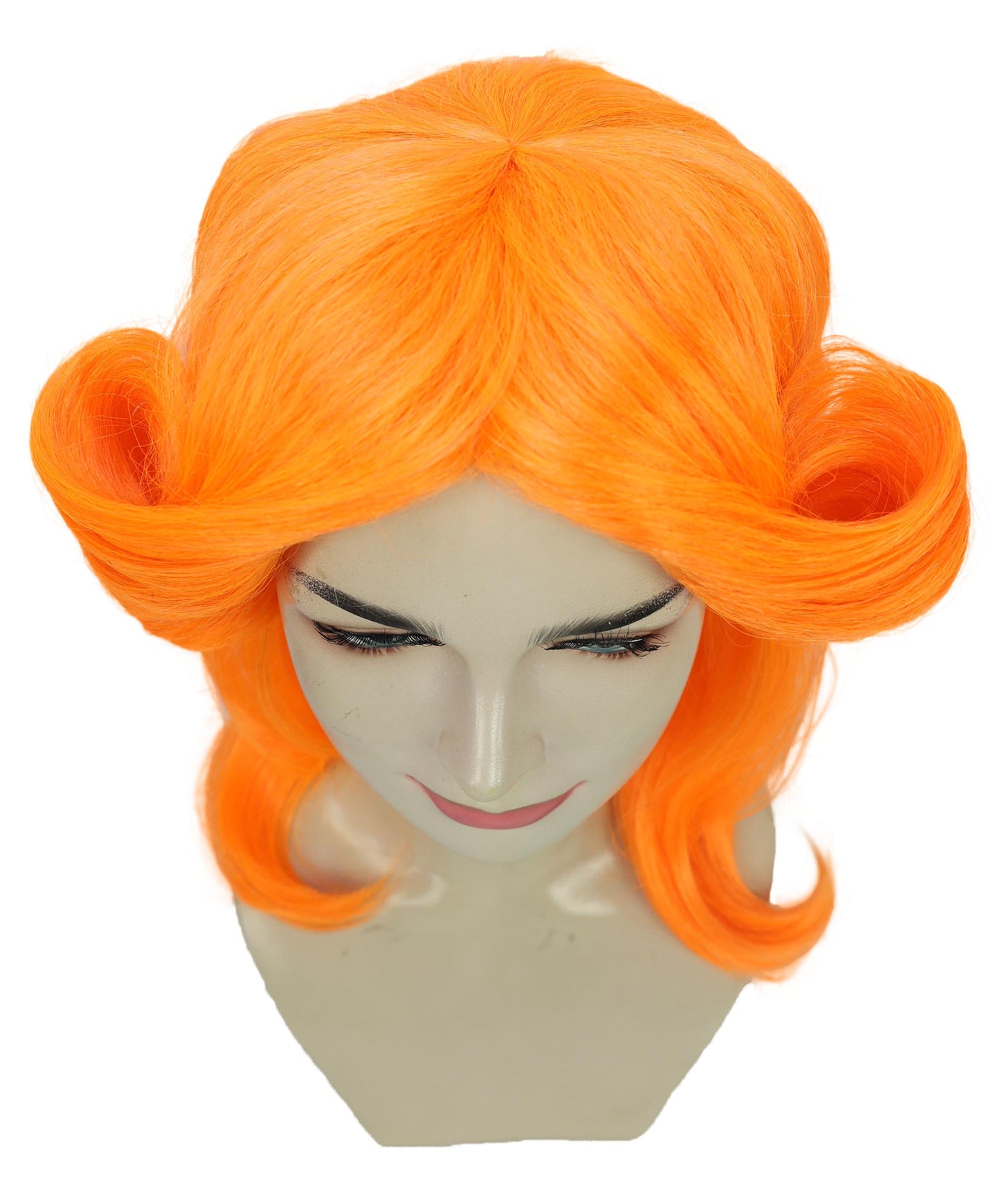HPO Women's 70's Flick Multiple Color Retro Wig, Flame-retardant Synthetic Fiber