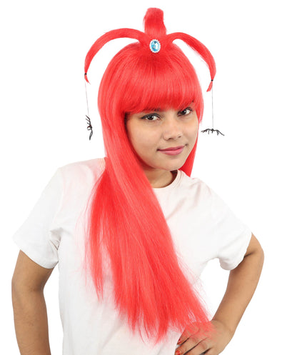 HPO Adult Women's Spider Gothic Sculpted Wig | Multiple Color Options, create of synthetic fiber, architectural spider-leg loops with blunt bangs, breathable base | Party, Halloween, theater, drag, performance, costume events