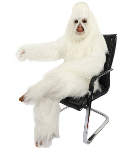 HPO Teen Extreme Hairy Person Costume Bundle & Mask Set - Full-Body Hair Suit Extra-Long Costume Wig for Halloween, Cosplay & Parties - Multiple Color Options