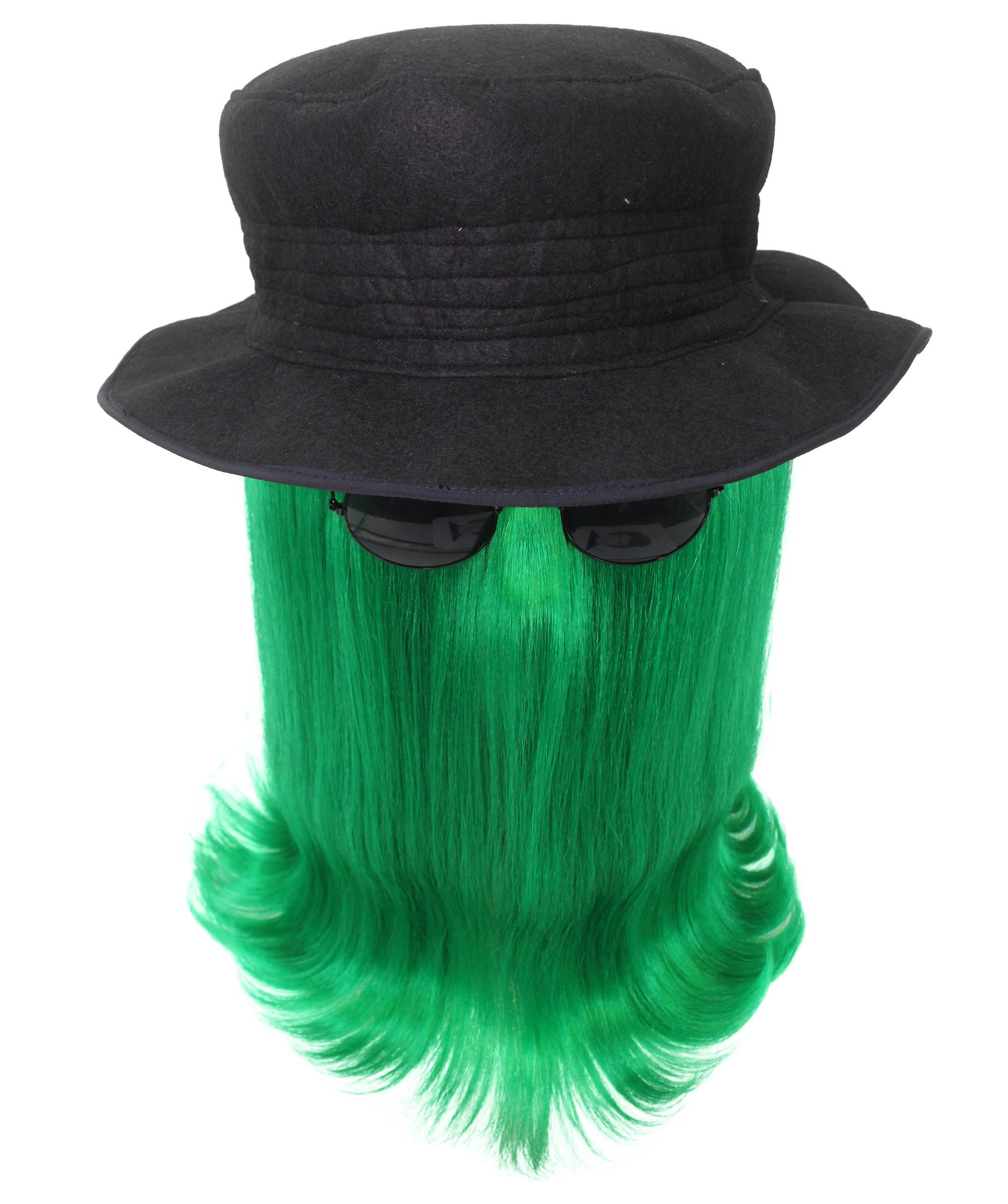 Green Straight Creature Wig