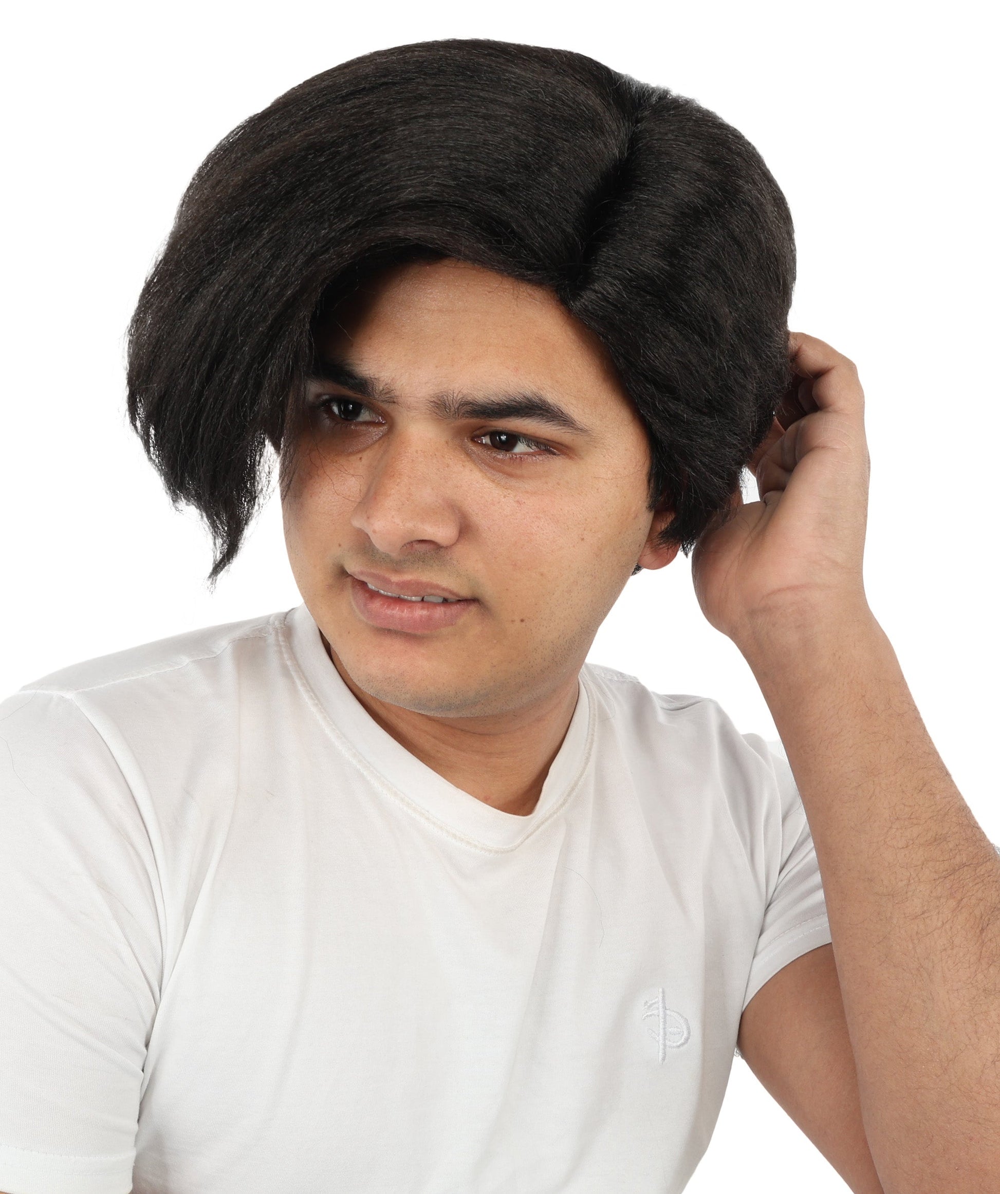 Black Side Swept Wig