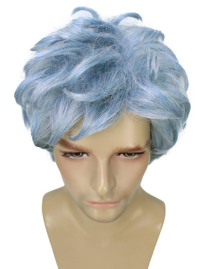 Men's 11" Inch Medium Length Straight Halloween Hero Villain Wig, Synthetic Soft Fiber Hair, Perfect for your next Conventiton and Group Anime Party! | HPO