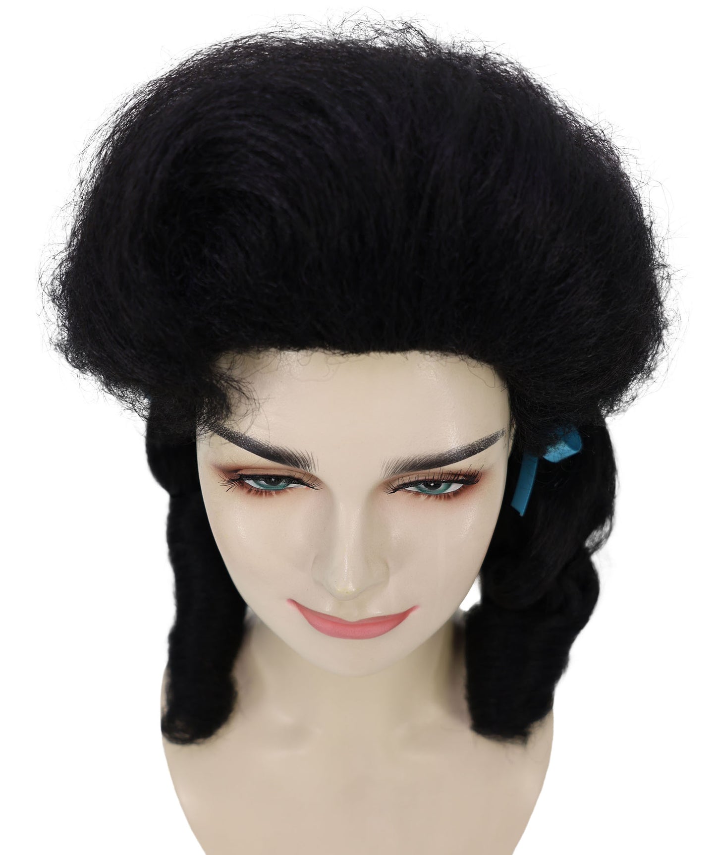 HPO Women’s Classic Elly May Clamped Multiple Wig With Two Blue Hair Ribbons