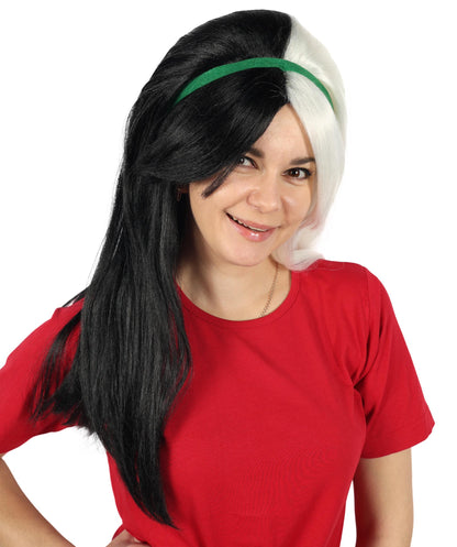Fancy Monster Womens Wig  | Neon Sky Multicolor Halloween Wig | Premium Breathable Capless Cap