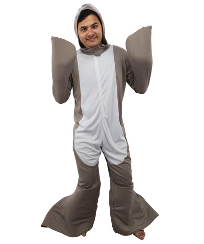HPO Men's Ocean Animal & Sea Creature Jumpsuit Grey Costume | Fun, Vibrant Outfits for All Ages