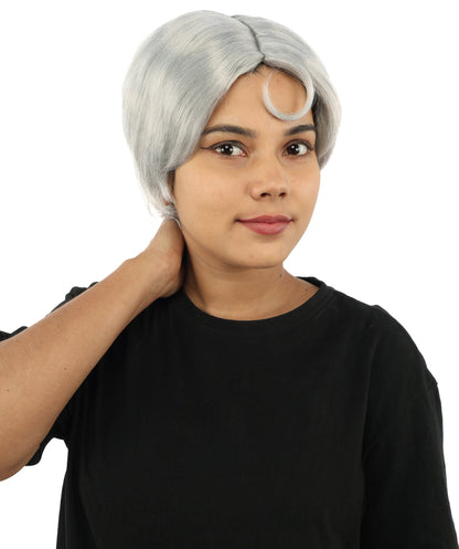HPO Adult Women’s 10-Inch Short Wig | Multiple Color Options | Celebrity Hairpiece for Costume, Cosplay, and Themed Parties | Sleek and Modern Hairpiece for Versatile Looks