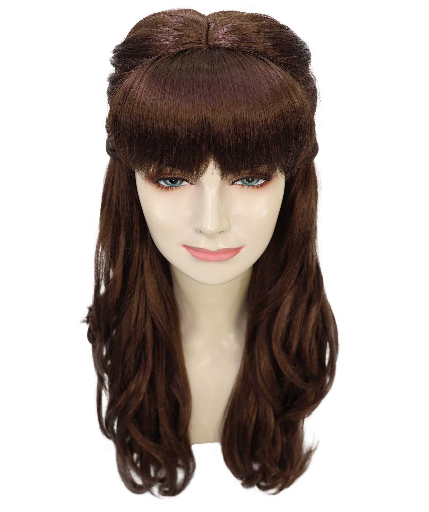 HPO Women's Curly Long Length Trendy Keepsake Multiple Color Options Wig