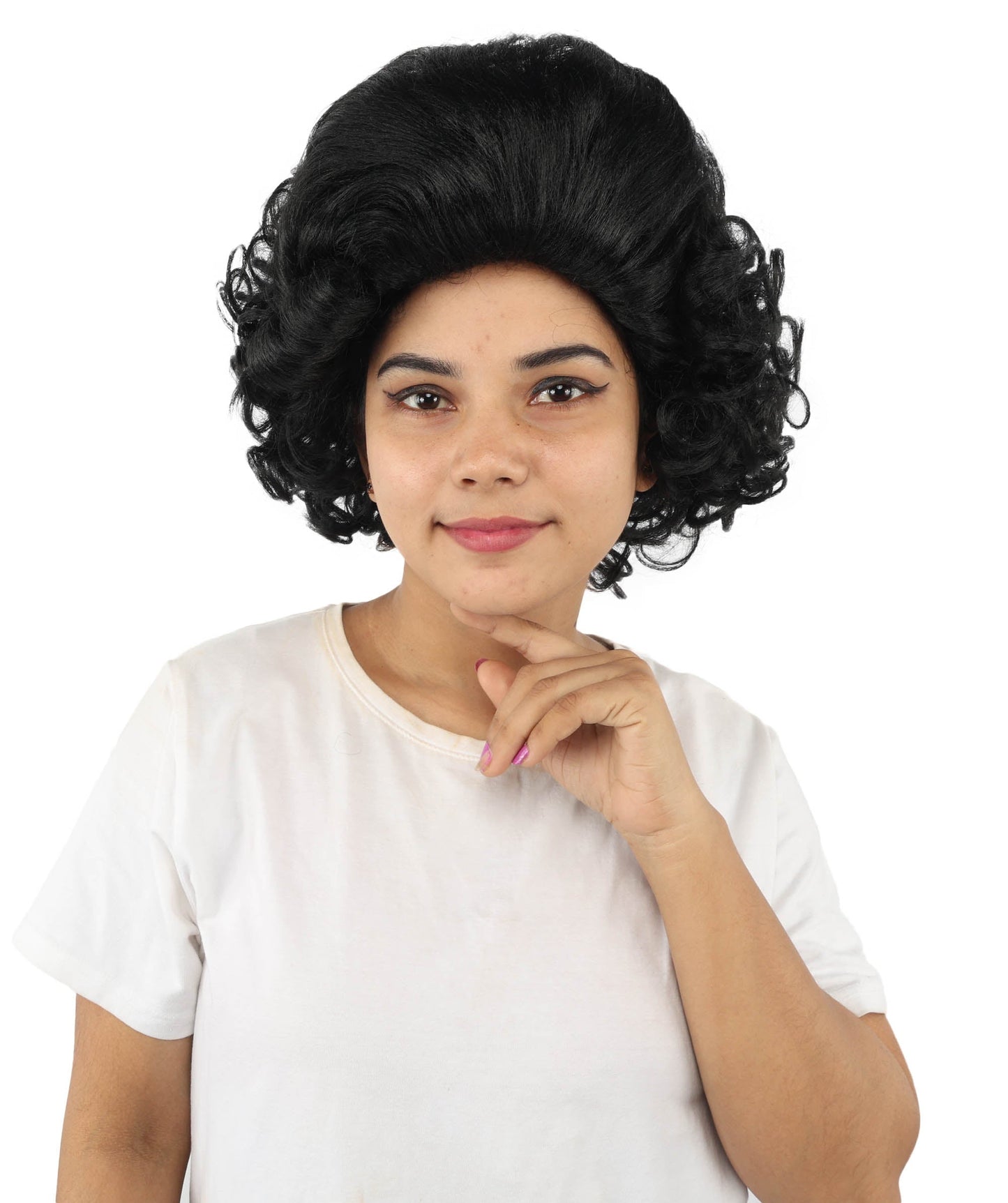 HPO Adult Women's Dame Edna Everage Wigs | Multiple Color Options | Drag Queen-Inspired Colorful Synthetic Hair for Parties, Stage Events | Breathable Capless Design